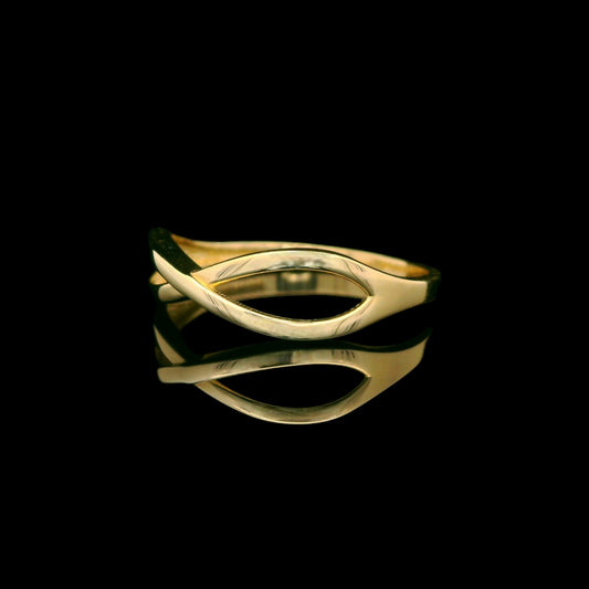 14K Yellow Gold Infinity Band Ring 5mm