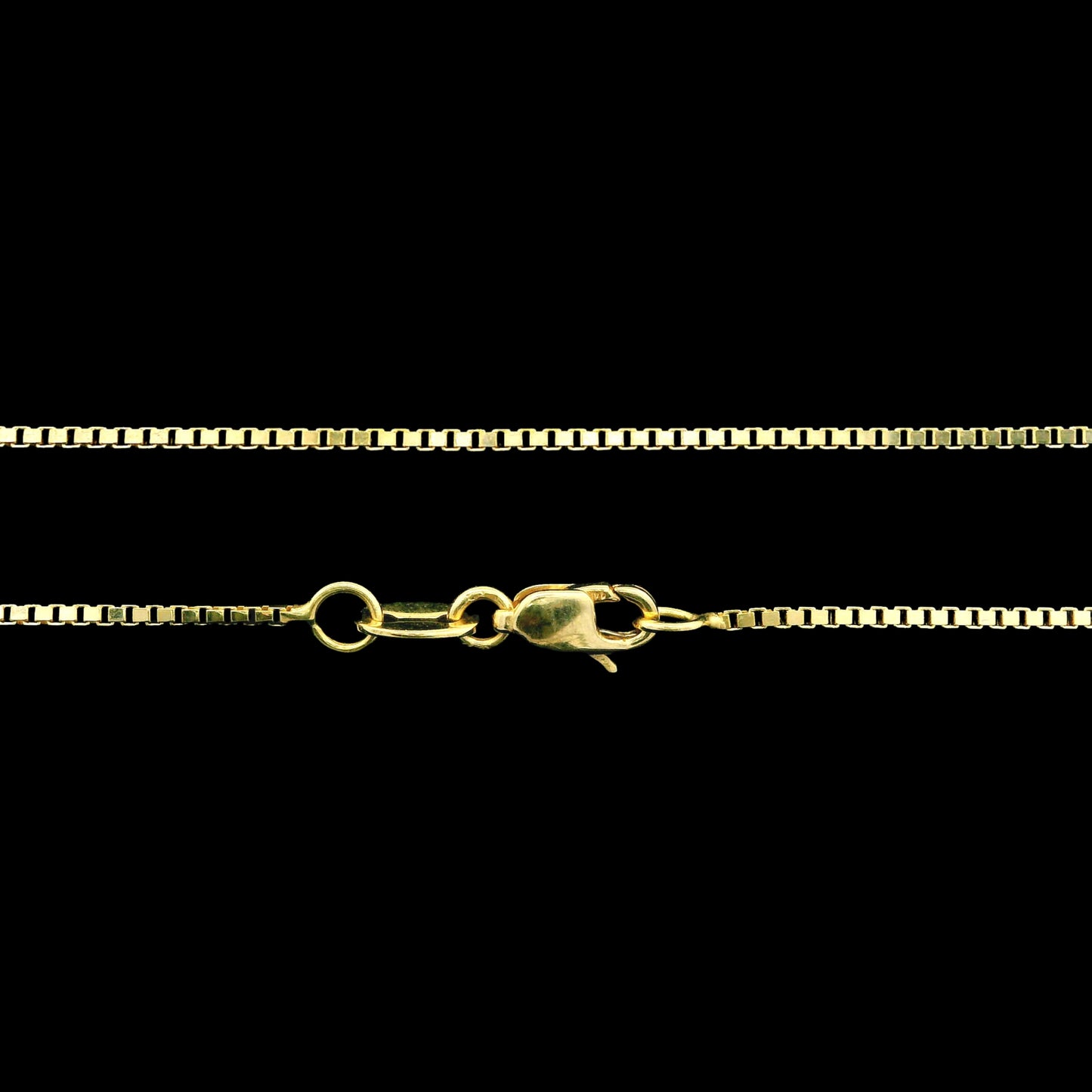 14K Gold Box Chain - 1mm