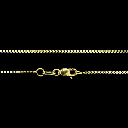 14K Gold Box Chain - 1mm