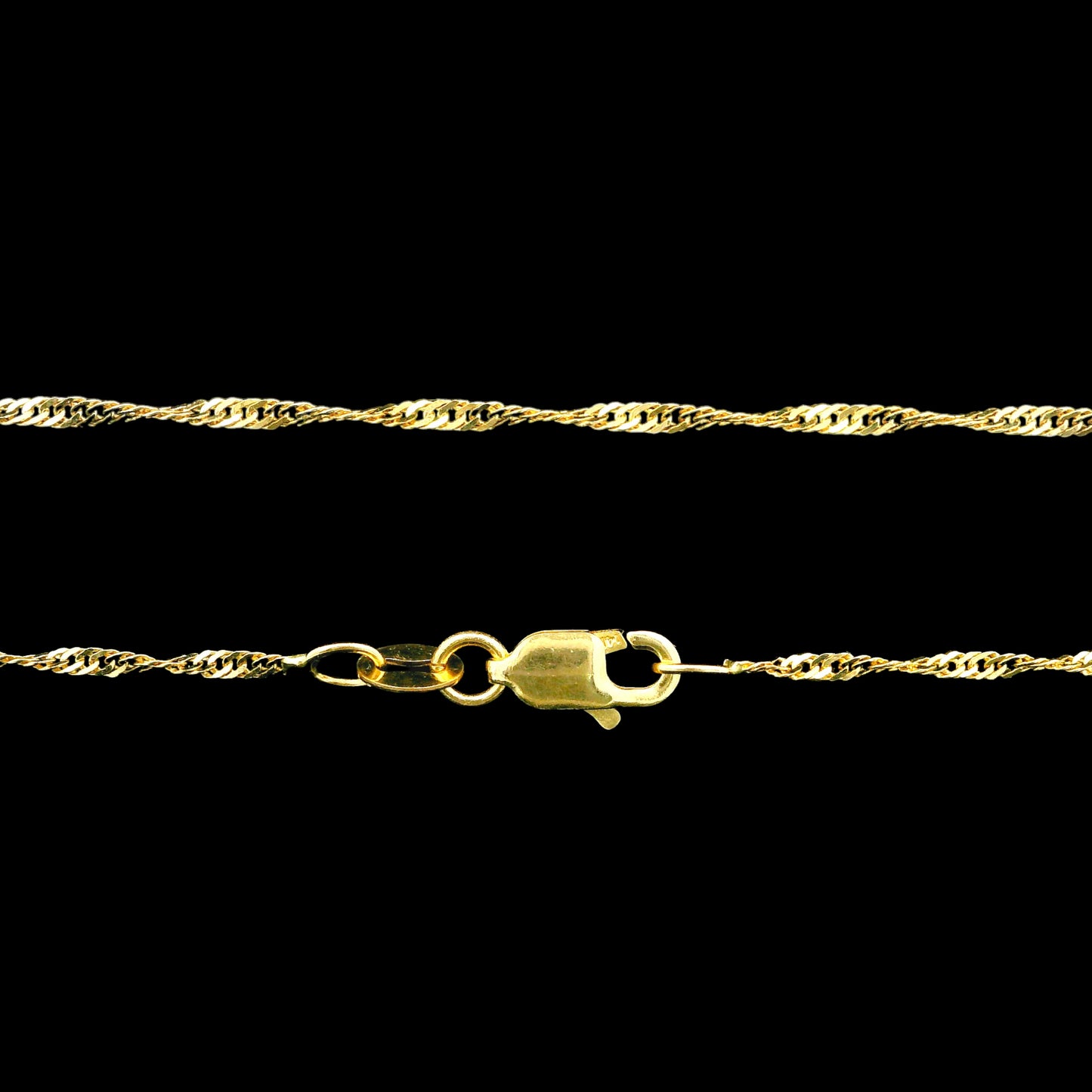 14K Yellow Gold Singapore Chain