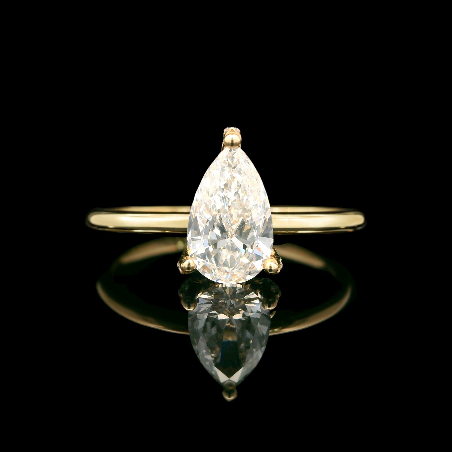 14K Gold 1.00 CTW Diamond Engagement Ring — 6 Stone Shapes & Hidden Halo