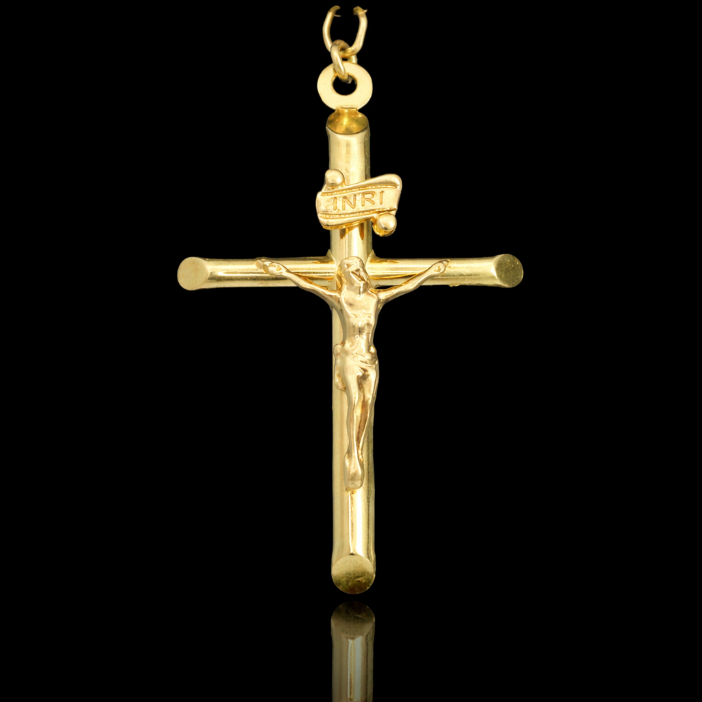 14K Italian Gold Rosary Necklace – Single Tone & Tri-Color Beads