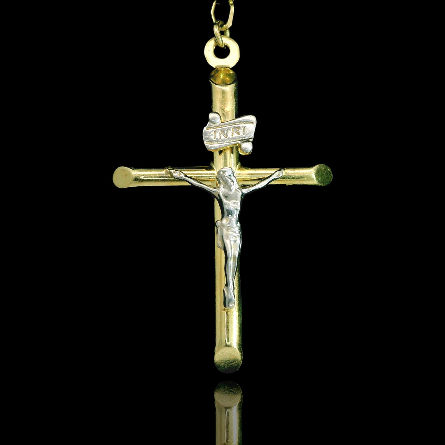 14K Italian Gold Rosary Necklace – Single Tone & Tri-Color Beads