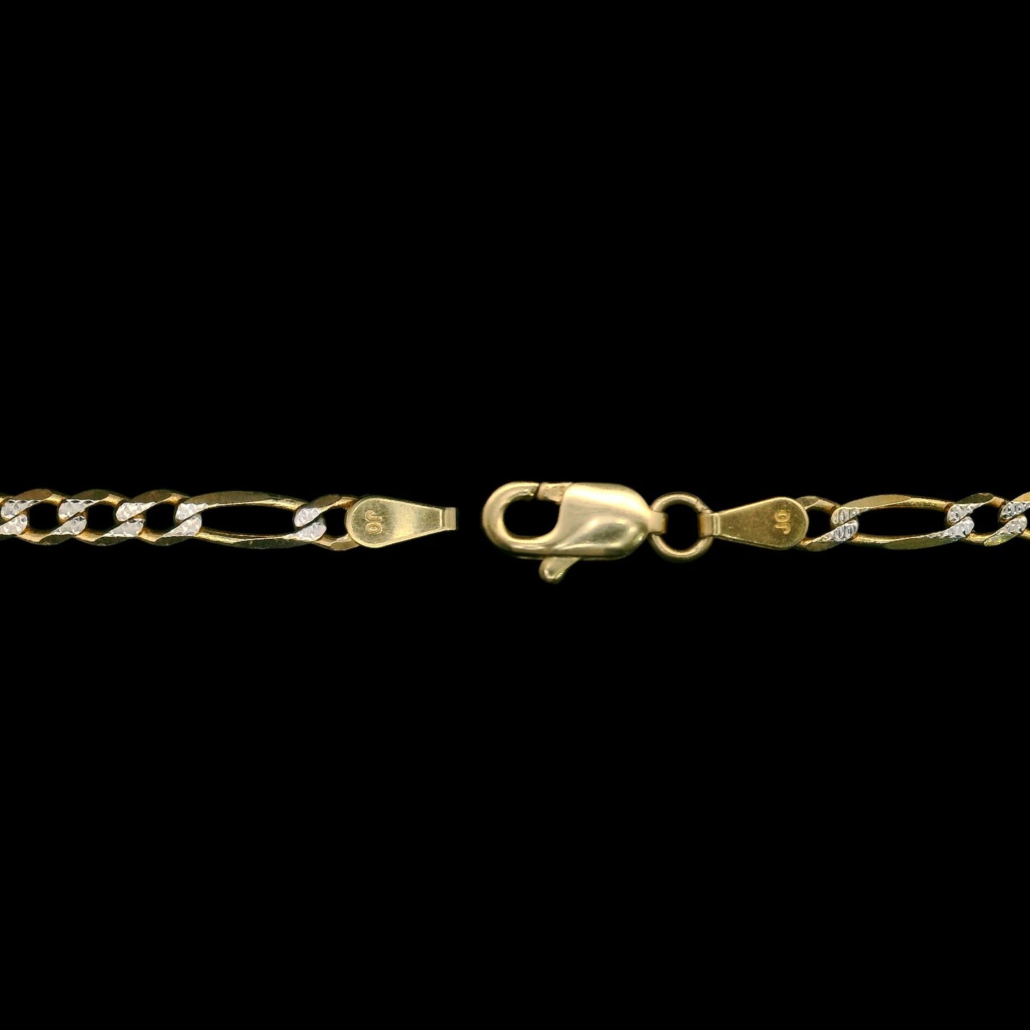 14K Two-Tone Figaro Chain Necklace