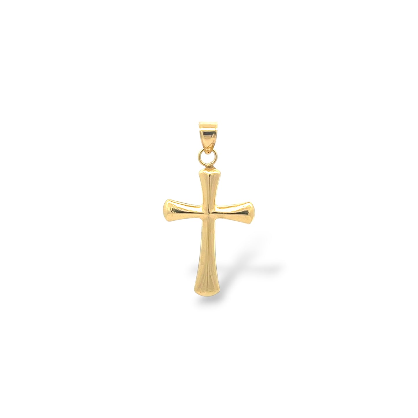 14K Yellow Gold Cross Pendant – 23mm