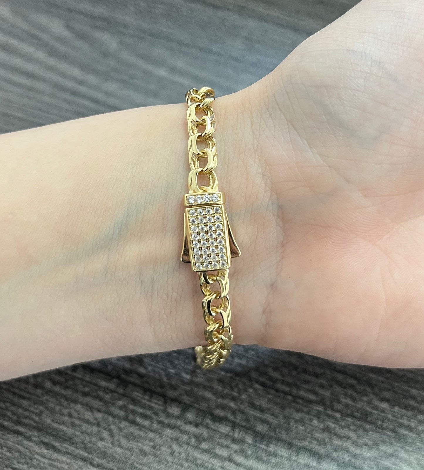 14K Gold 6MM Cuban - 8" Inches