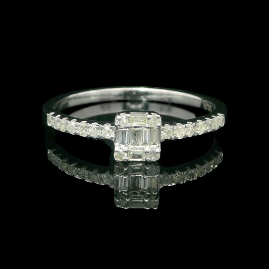 10K 0.35 CTW Baguette Diamond Ring – Yellow or White Gold