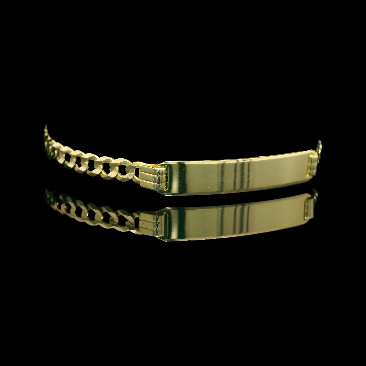 14K Italian Gold 6" Cuban ID Bracelet (All Gauges Available)