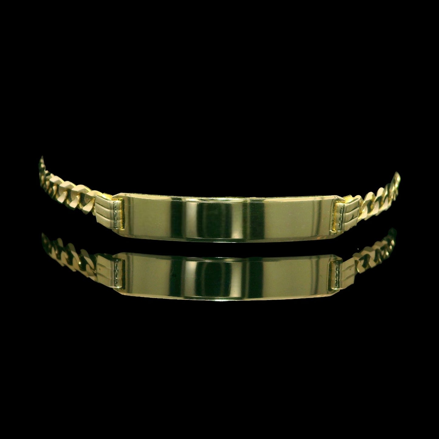 14K Italian Gold 6" Cuban ID Bracelet (All Gauges Available)